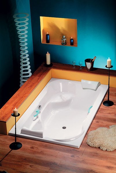 DUO obdélníková vana 200x120x45cm, bílá